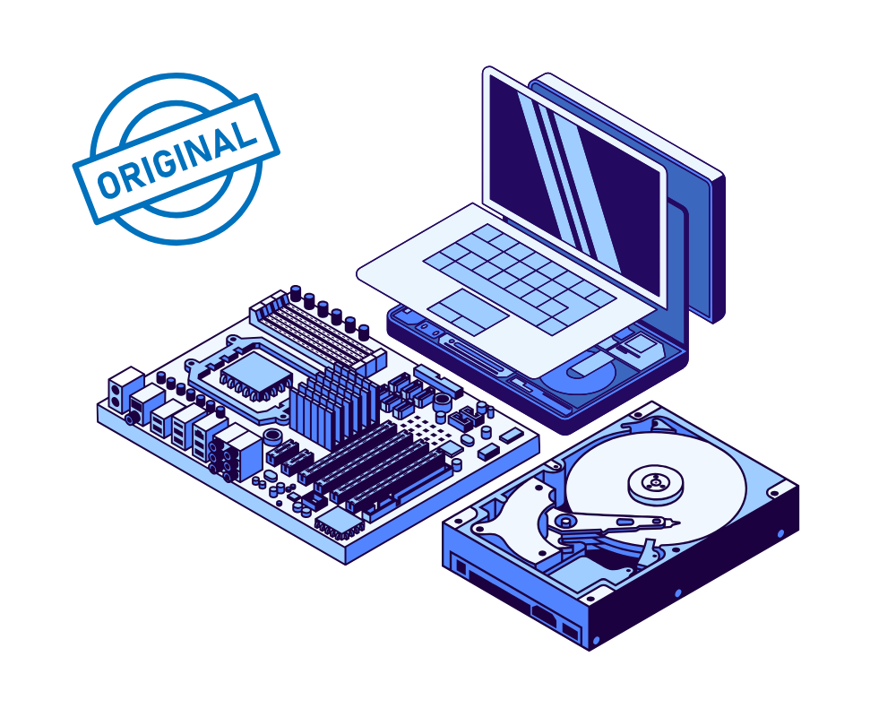 laptop motherboard, hard drive, isometric png image